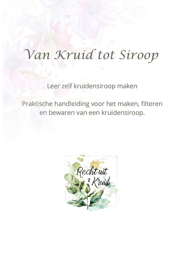 Van Kruid tot Siroop | Zelf kruidensiroop maken | Digitale handleiding